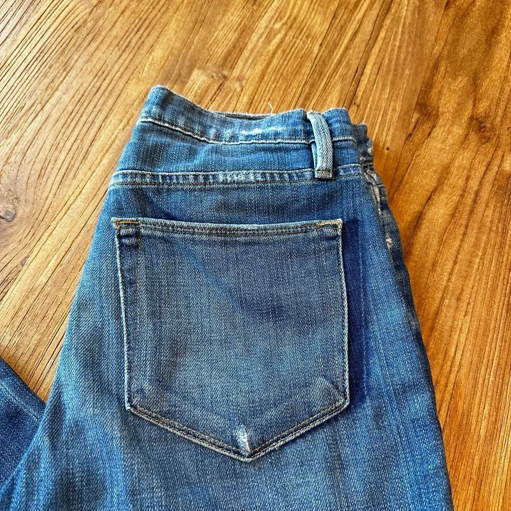 Frame Women’s Le High Straight Leg‎ Merriweather Distressed Denim Jeans